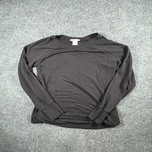 Masseys T-Shirt Womens Medium Black Stretch Raglan Sleeve Outdoor Pullover Top